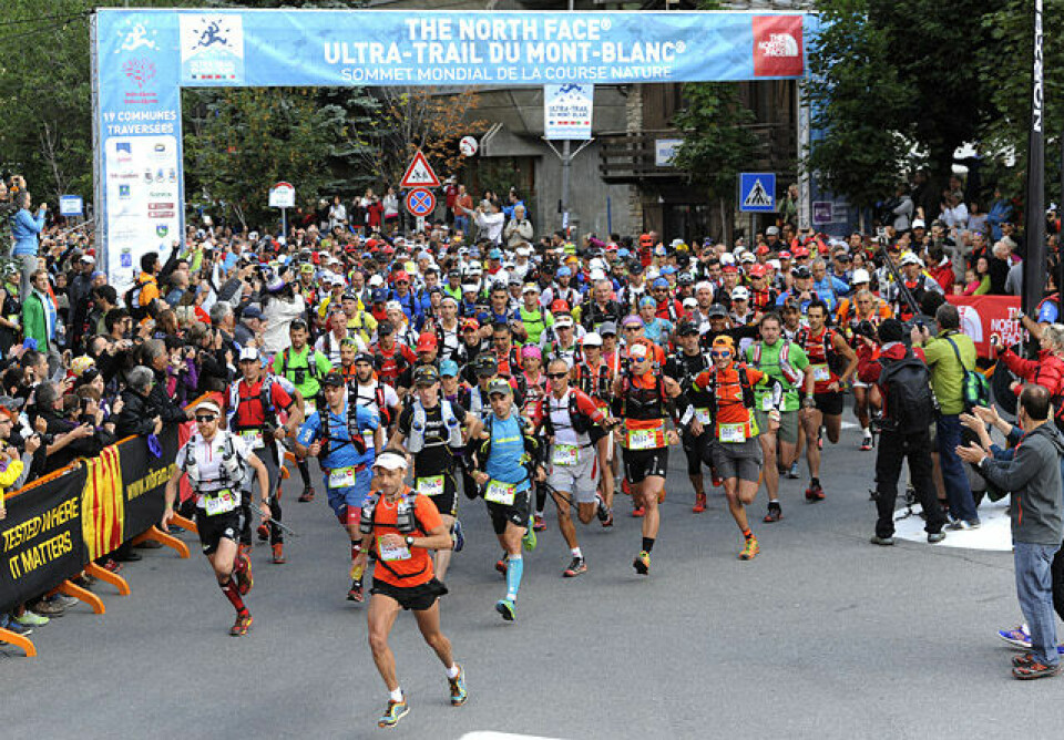 Nok en god norsk Ultra-Trail dag UTMB 201330/08/2013COURMAYEURDépart de la CCC© The North Face® Ultra-Trail du Mont-Blanc® - Michel Cottin