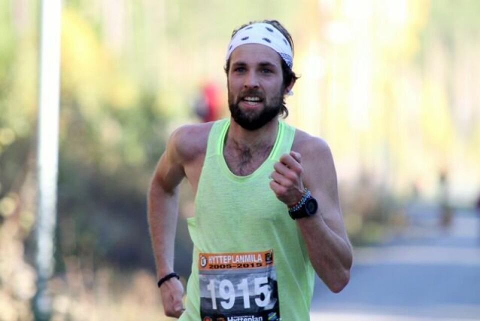 Sindre slik vi har blitt vant med å se han, uten hjelm (foto fra Hytteplanmila 2015: Olav Engen) Sindre slik vi har blitt vant med å se han, uten hjelm (foto fra Hytteplanmila 2015: Olav Engen)