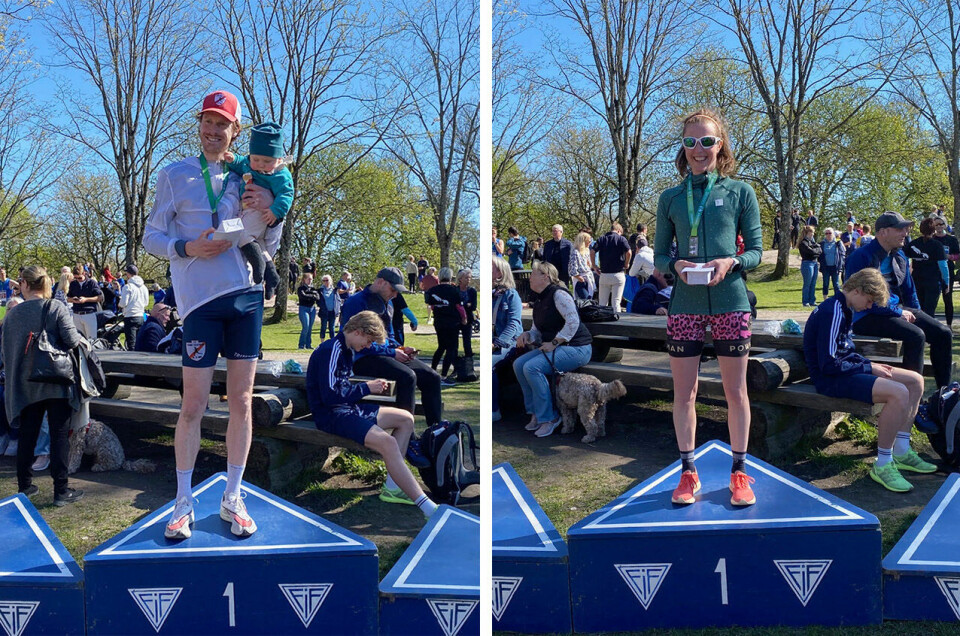 Magnus Erstad og Petra Jacoby fikk motta hver sin førstepremie. (Foto: Arild Rostad) Magnus Erstad og Petra Jacoby fikk motta hver sin førstepremie. (Foto: Arild Rostad)