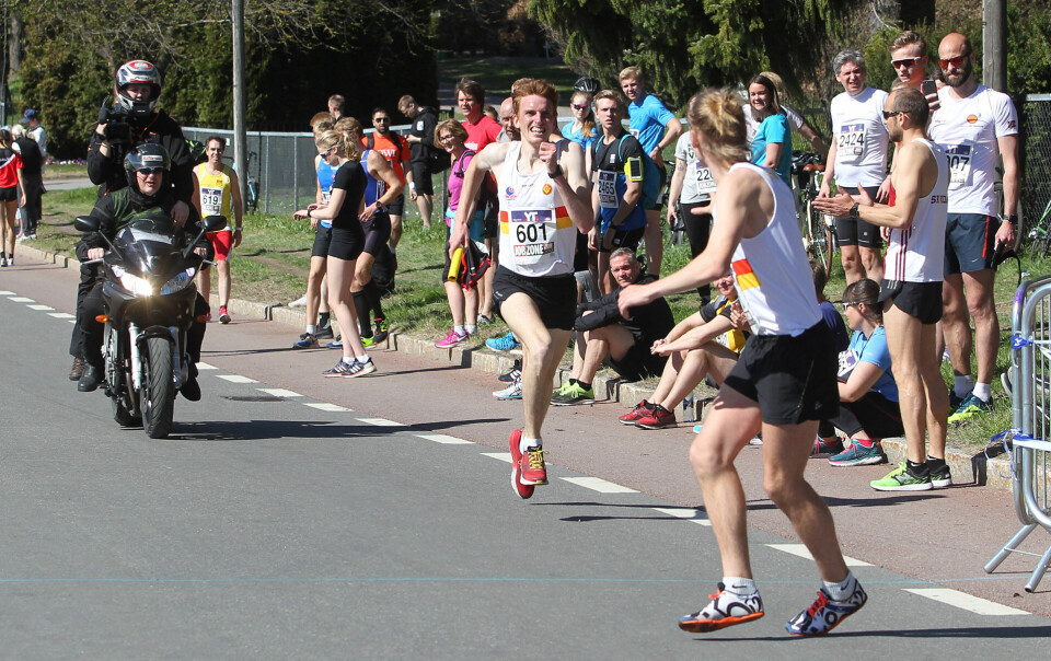 Marius Vedvik (601) har fem gonger vore med å vinne Holmenkollstafetten for Gular. No spring han for Førde sitt lag som er i klassen under eliteklassen. (Foto: Kjell Vigestad) Marius Vedvik (601) har fem gonger vore med å vinne Holmenkollstafetten for Gular. No spring han for Førde sitt lag som er i klassen under eliteklassen. (Foto: Kjell Vigestad)