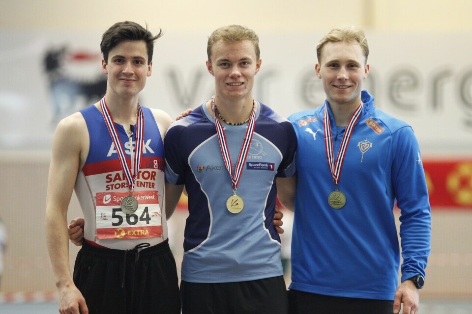 Pallen etter et jevnt oppgjør om medaljene i MU23 (fra venstre): Jon-Henning Gullbrå Hilleren, Tobias Johansen og Anders Gundersen. (Foto: Torbjørn Fjellheim) Pallen etter et jevnt oppgjør om medaljene i MU23 (fra venstre): Jon-Henning Gullbrå Hilleren, Tobias Johansen og Anders Gundersen. (Foto: Torbjørn Fjellheim)
