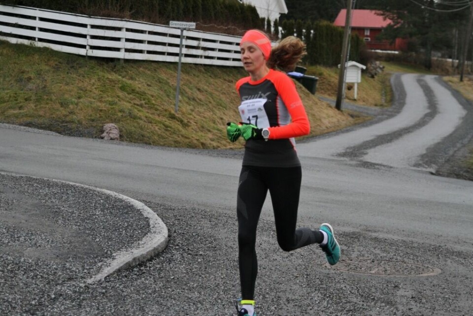 Tone Fløttum vant nok en gang et løp i Vinterkarusellen på Romerike. Denne gangen i Fetsund. Bildet er fra Haga i januar 2020. (Foto: Olav Engen) Tone Fløttum vant nok en gang et løp i Vinterkarusellen på Romerike. Denne gangen i Fetsund. Bildet er fra Haga i januar 2020. (Foto: Olav Engen)