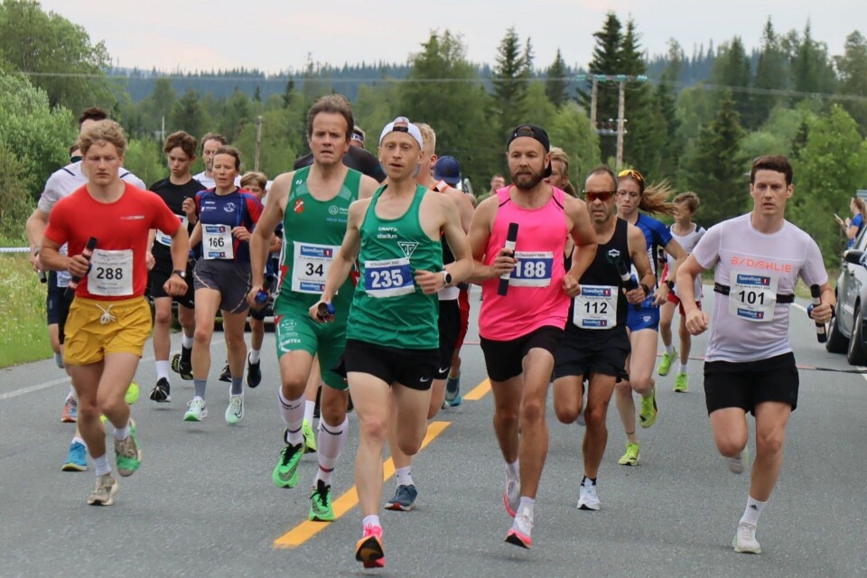 Fra starten av andra dagen av St. Olavsloppet i Sandvika. (Foto fra St. Olavsloppets facebookside) Fra starten av andra dagen av St. Olavsloppet i Sandvika. (Footo fra St. Olavsloppets facebookside)