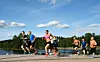 En nydelig blå himmel ga en flott ramme rundt idylliske Sognsvann. Foto: Oddvar Røsten