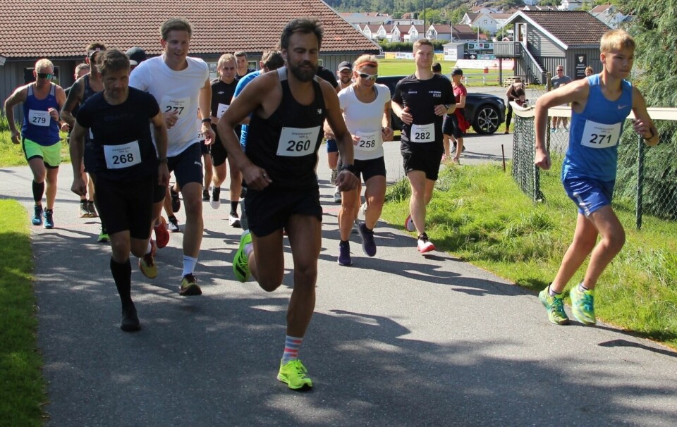 Ren hygge i terrengløpet Tysåsen rundt IMG_7302StartFront.JPG