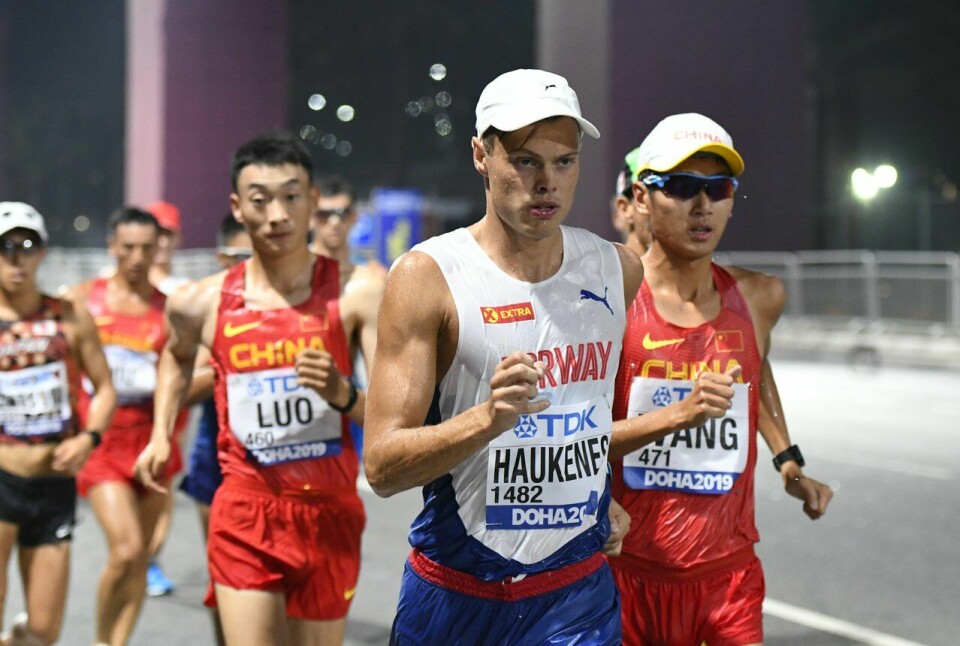 Mange spennende deltakere i København Maraton til søndag VM friidrett 2019 Doha - kappgang - Håvard HAUKENES