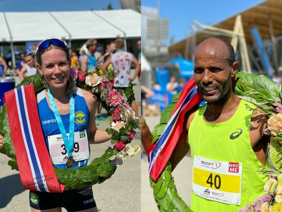 Hanne Mjøen Maridal og Weldu Negash Gebretsadik vant Birkebeinerløpet, og de hadde også best tid av samtlige om en vurderer ut fra veterantabellene. (Foto: Birkebeinerløpets Facebook-side) Hanne Mjøen Maridal og Weldu Negash Gebretsadik vant Birkebeinerløpet, og de hadde også best tid av samtlige om en vurderer ut fra veterantabellene. (Foto: Birkebeinerløpets Facebook-side)