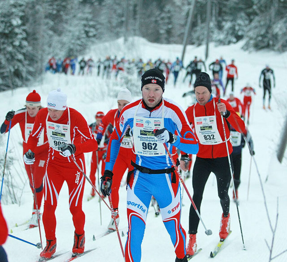 Den store Skimaraton-kavalkaden