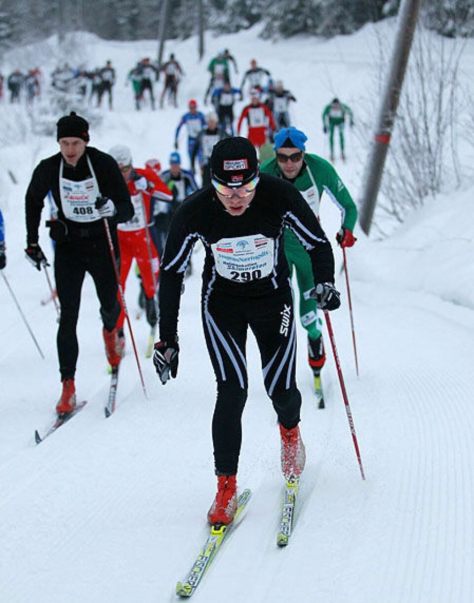 Den store Skimaraton-kavalkaden