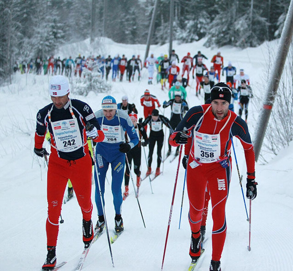 Den store Skimaraton-kavalkaden