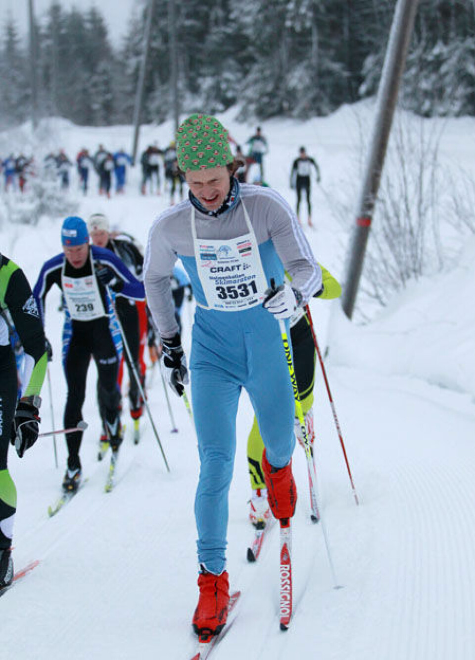 Den store Skimaraton-kavalkaden