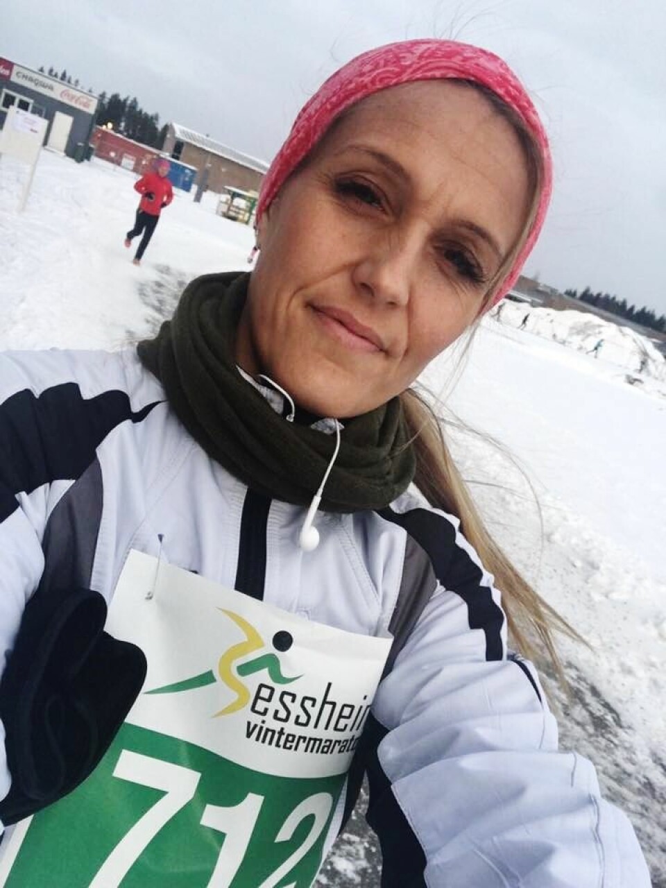 Jessheim Vintermaraton på fint vinterføre (mange bilder) Anne_Lise_Skårerverket_selfie (720x960).jpg
