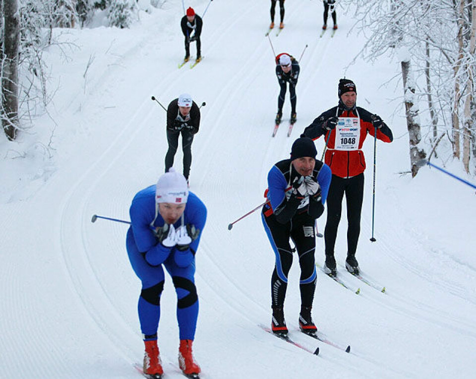 Den store Skimaraton-kavalkaden