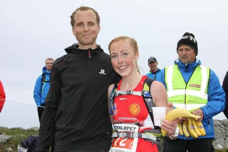 Thorbjørn Ludvigsen og Eli Anne Dvergsdal på toppen etter deira sigrar i 2015. (Alle foto: Arrangør) Thorbjørn Ludvigsen og Eli Anne Dvergsdal på toppen etter deira sigrar i 2015. (Alle foto: Arrangør)