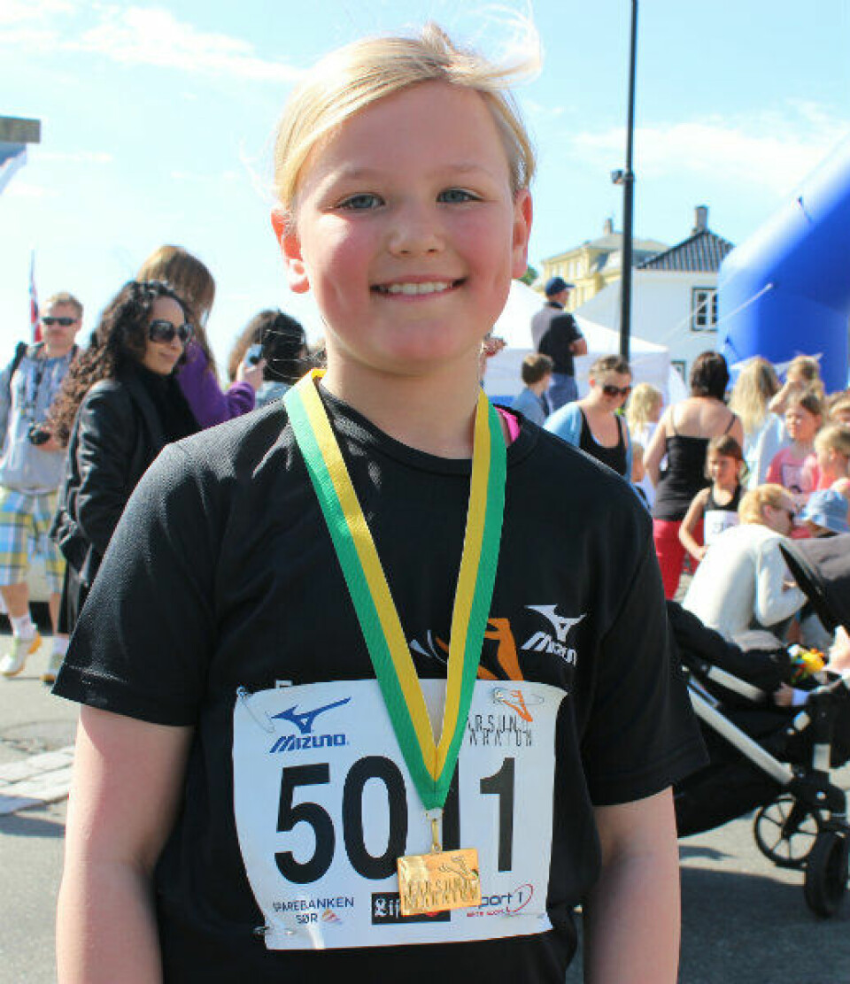 Utrolige Farsund maraton - en folkefest på alle måter BornVildePedersenMedalje.jpg