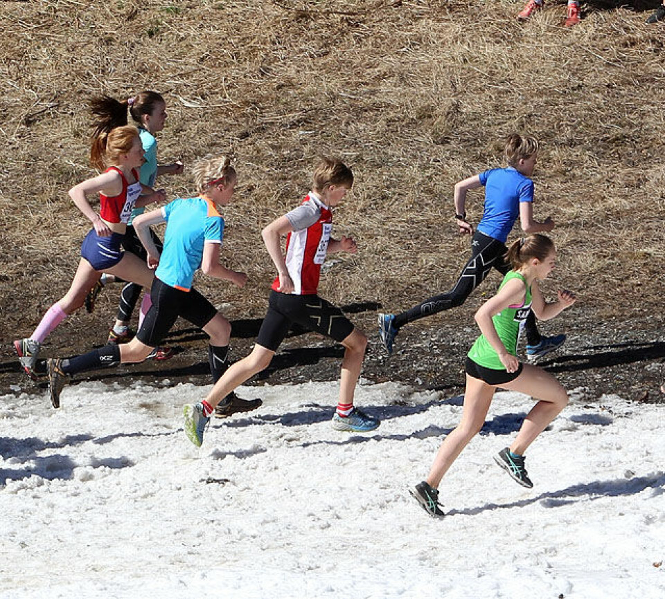 Nydalens Skiklub tok dobbel i sommervarmt Råskinn (39 bilder og 3 videoer) Pulje3_i_gang_paa_snoeen_A20G3043.jpg
