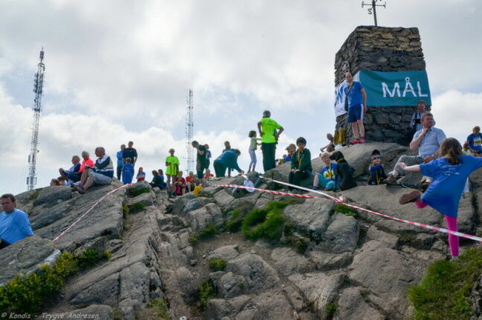 Mål på Løvstakken Opp . Fra arrangemntet i 2014. Foto: Trygve Andresen Mål på Løvstakken Opp . Fra arrangemntet i 2014. Foto: Trygve Andresen