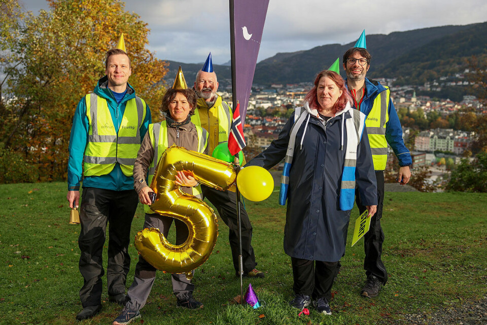Christian Leivestad, Aurelia Lewis, Bård Bjerkestrand, Emma Donegan og Guillaume Boutin er noen av de frivillige som sørget for at det ble jubileumsløp for Løvstien Parkrun. (Alle foto: Arne Dag Myking) Christian Leivestad, Aurelia Lewis, Bård Bjerkestrand, Emma Donegan og Guillaume Boutin er noen av de frivillige som sørget for at det ble jubileumsløp for Løvstien Parkrun. (Alle foto: Arne Dag Myking)