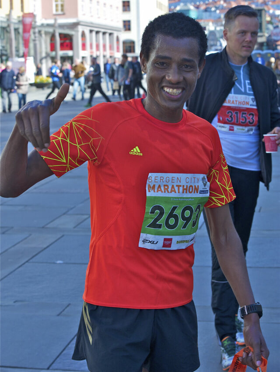 Hafsås-rekord i Bergen City Marathon mens Mulugeta løp halv på 1.06.59