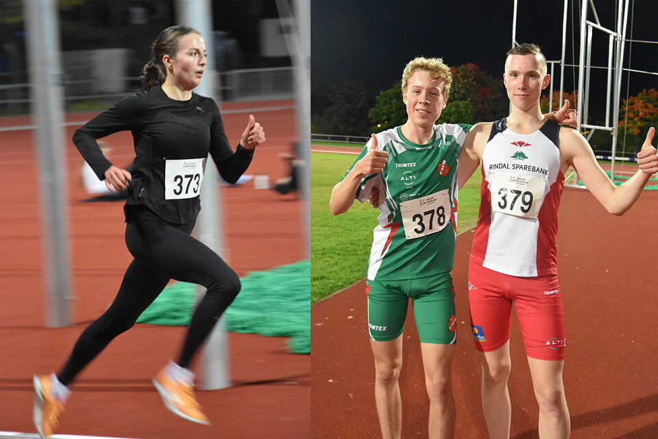 Ingeborg Østgård, Håkon Moe Berg og Magnus Øyen gjorde gode løp på 3000 meter i et stevne i Trondheim. (Foto: Tor Jarle Bolme) Ingeborg Østgård, Håkon Moe Berg og Magnus Øyen gjorde gode løp på 3000 meter i et stevne i Trondheim. (Foto: Tor Jarle Bolme)