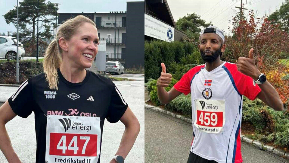 Anette Hauge og Hamse Looyar vant den 24. utgaven afv Fredrikstad Maraton. (Foto: Mariann Sundby) Anette Hauge og Hamse Looyar vant den 24. utgaven afv Fredrikstad Maraton. (Foto: Mariann Sundby)