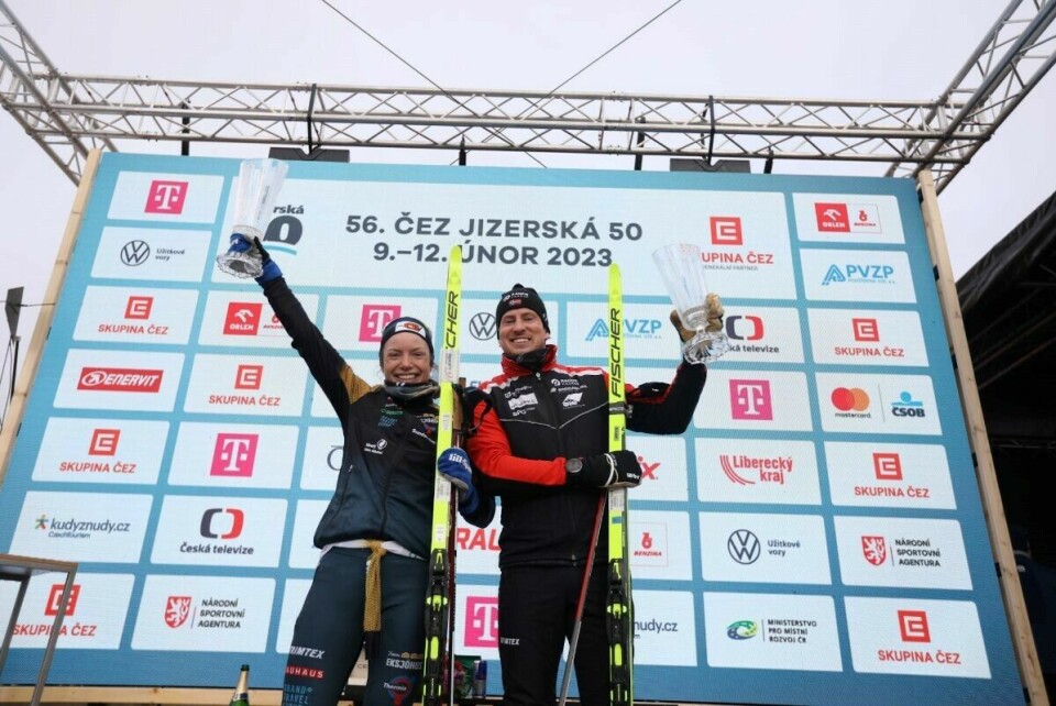 Dobbelt norsk i Ski Classics da Kasper Stadaas brøt seiersrekken til Emil Persson vinnerne.jpg