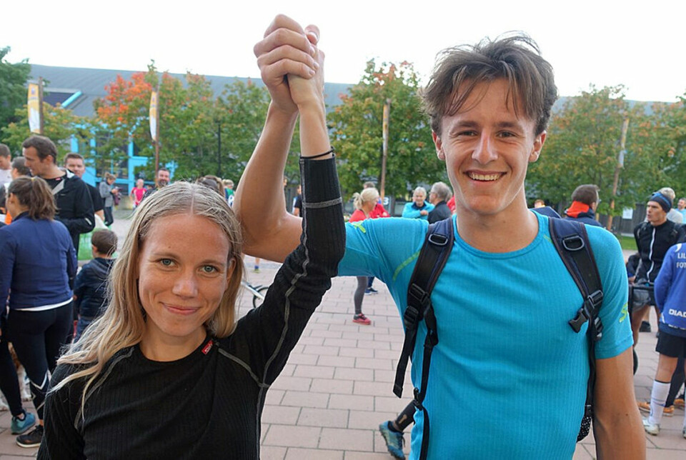 Birk Strand Bjørnaa og Hanne Mjøen Maridal raskest i Elvaløpet 00 Vinnerne
