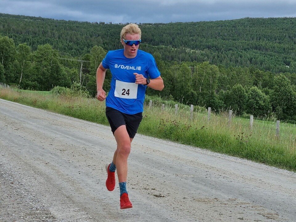 Martin Tøraasen på vandrepokaljakt på hjemlige trakter lørdag. (Foto: Folldal IF) Martin Tøraasen på vandrepokaljakt på hjemlige trakter lørdag. (Foto: Folldal IF)