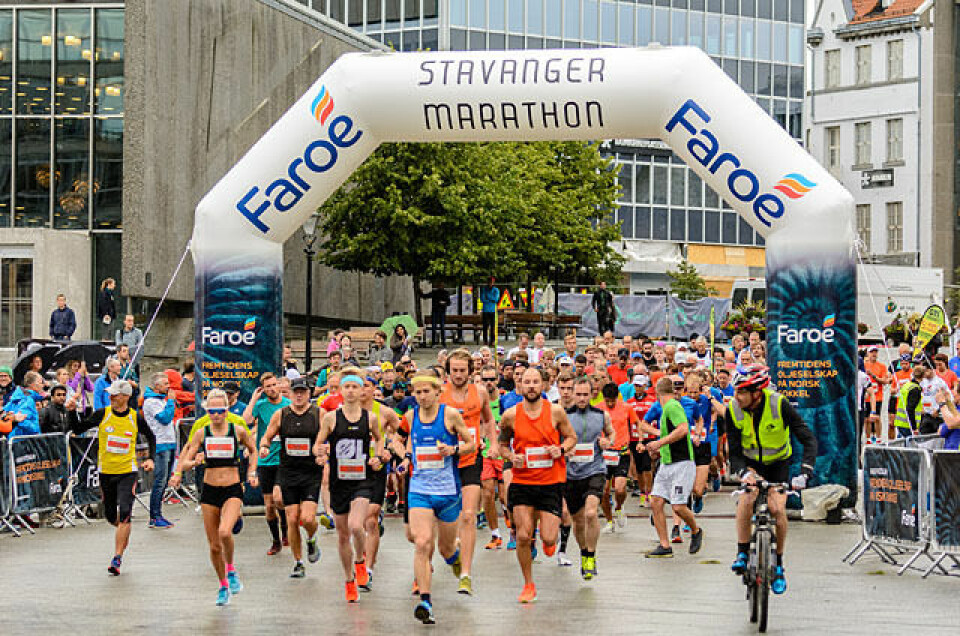 Starten på maraton (Foto: Øyvind Andersen) Starten på maraton (Foto: Øyvind Andersen)