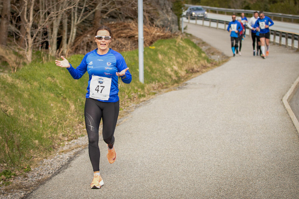 I Øygarden laget de testløp da Bergen City Marathon ble avlyst LEKENDE LETT May-Bente Blom .jpg