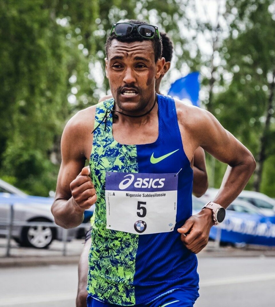 Nigussie Sahlesilassie satte løyperekord i Stockholm Maraton, 188 norske fullførte Nigussie_Sahlesilassie.jpg