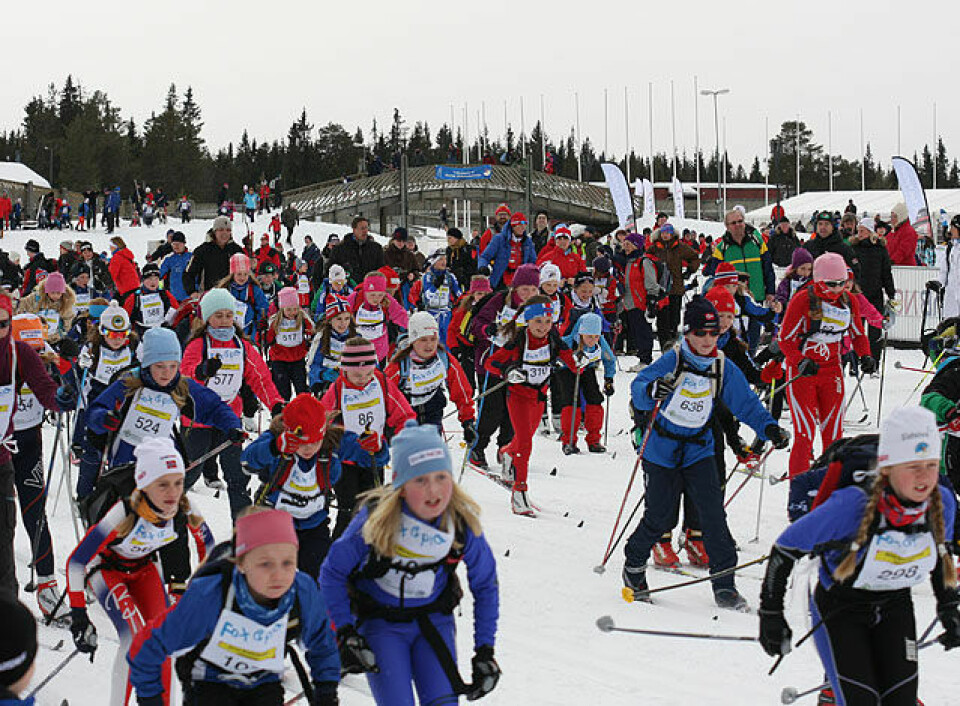 Glimt fra Barnas Birkebeinerrenn