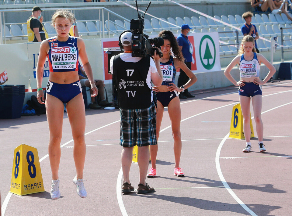 Begge de norske jentene overrasket og er finaleklare på 800 m Sigrid_Wahlberg_spensthopp_forer_start_AZ3T0342.jpg