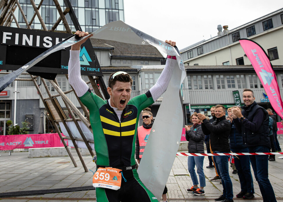 Andreas Wathne fra NTNUI triatlon gikk til topps i Olympic+ (Foto: Hallvard Kolltveit) Andreas Wathne fra NTNUI triatlon gikk til topps i Olympic+ (Foto: Hallvard Kolltveit)