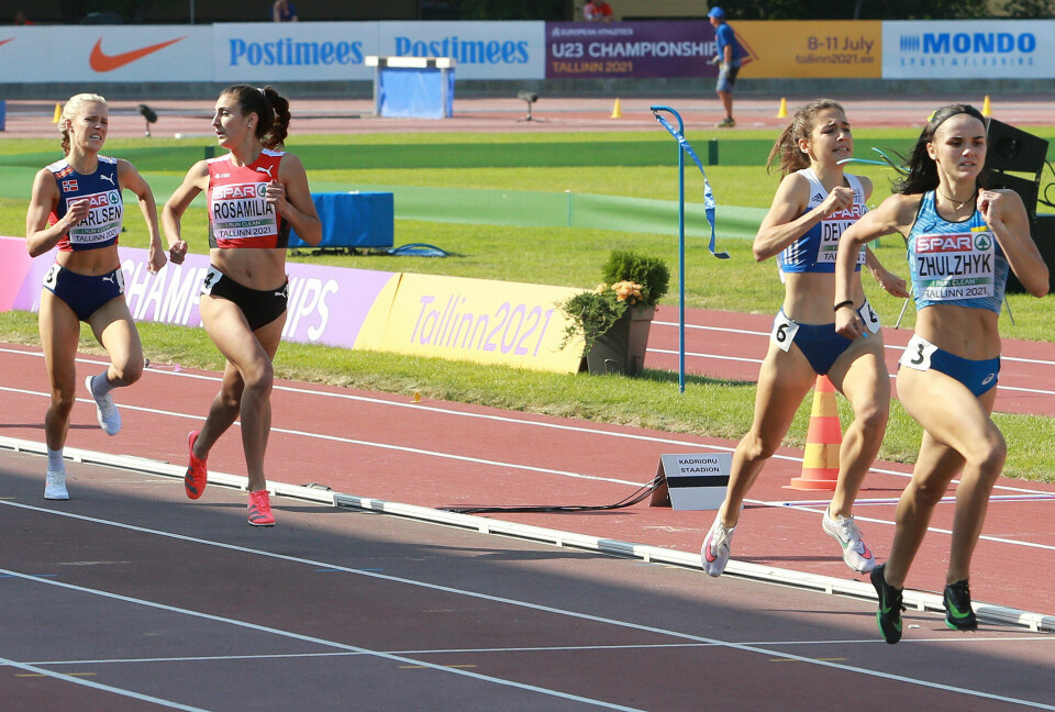 Begge de norske jentene overrasket og er finaleklare på 800 m Maalgang_de_fire_beste_AZ3T0514.jpg