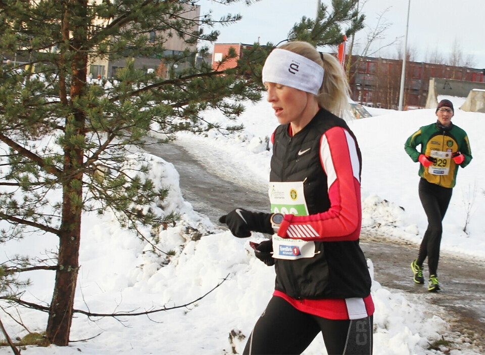 Silje Eklund trener seg sjøl til toppen av Kondis-statistikken Silje_Eklund_Jessheim_vintermaraton_2019_foto_Olav_Engen.jpg