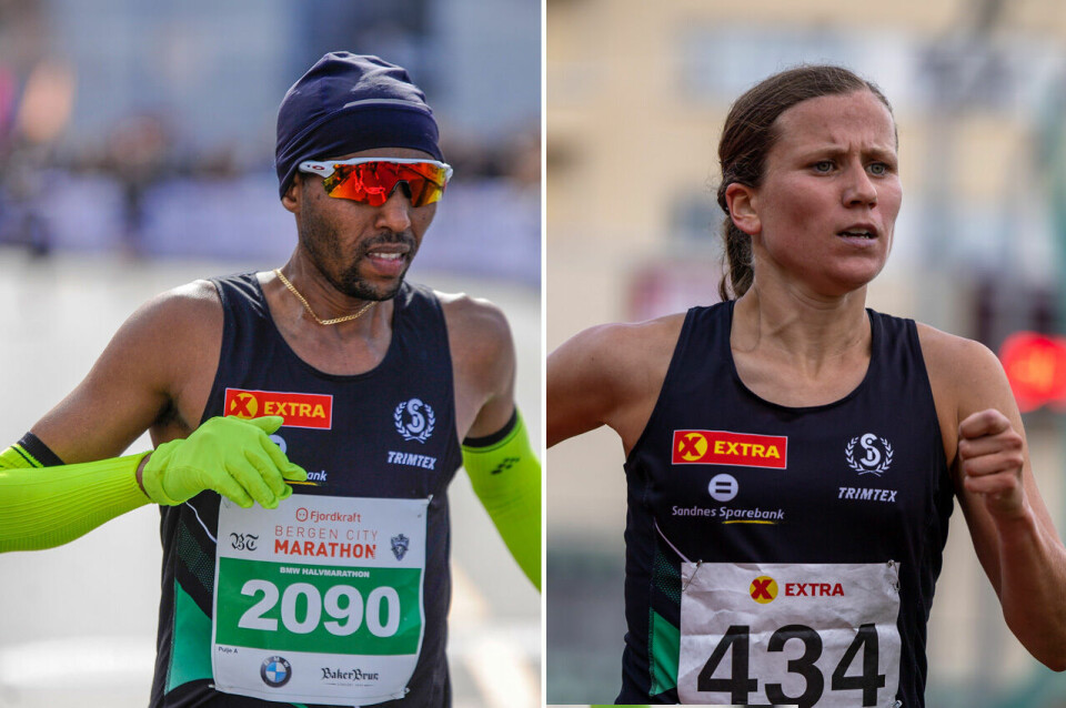 Frew Zenebe Brkineh og Christina Marie Toogood var best under Løplabbets 5000m challenge på Stavanger stadion. (Foto: Arne Dag Myking / Samuel Hafsahl) Frew Zenebe Brkineh og Christina Marie Toogood var best under Løplabbets 5000m challenge på Stavanger stadion. (Foto: Arne Dag Myking / Samuel Hafsahl)