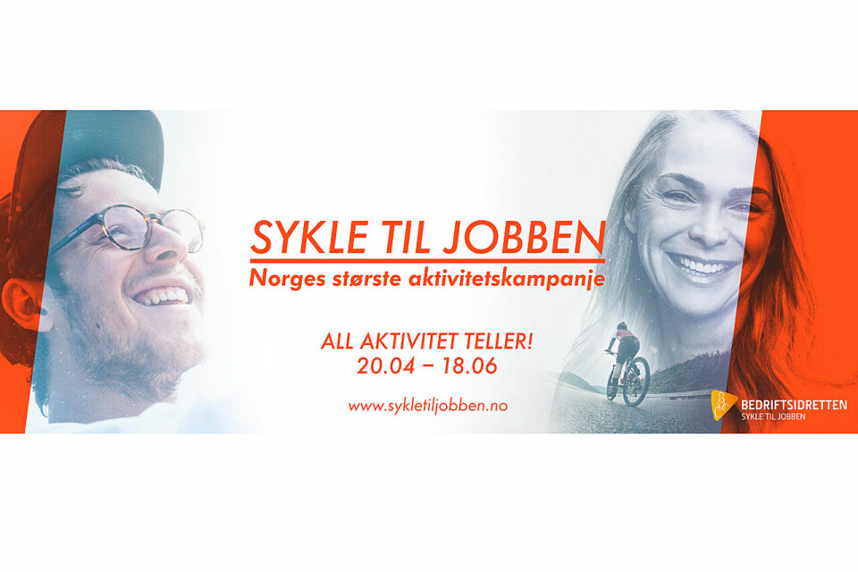 Sykle-til-jobben-aksjonen er nå mye mer enn hva navnet sier: det er nå en allsidig aktivitetskampanje med mange forskjellige utfordringer med trekning av premier. (Illustrasjon fra Sykle-til-jobben) Sykle-til-jobben-aksjonen er nå mye mer enn hva navnet sier: det er nå en allsidig aktivitetskampanje med mange forskjellige utfordringer med trekning av premier. (Illustrasjon fra Sykle-til-jobben)