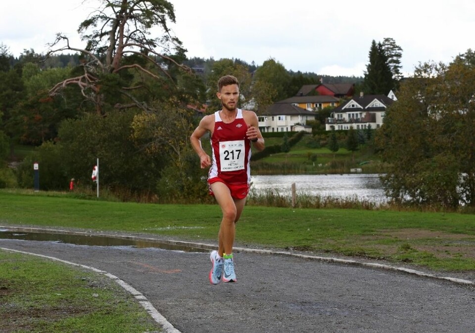 Andreas Myhre Sjurseth vant Lørenskogløpet i år som i fjor. (Foto: Bjørn Hytjanstorp) Andreas Myhre Sjurseth vant Lørenskogløpet i år som i fjor. (Foto: Bjørn Hytjanstorp)