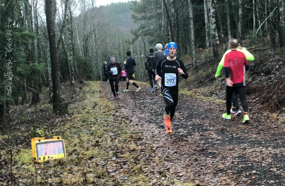 Det blir foreløpig ingen målgang ved vanntårnet på Rælingsåsen. Her ser vi Glenn Røisgaard som vant løpet i 2018. (Foto: Christian Prestegård) Det blir foreløpig ingen målgang ved vanntårnet på Rælingsåsen. Her ser vi Glenn Røisgaard som vant løpet i 2018. (Foto: Christian Prestegård)