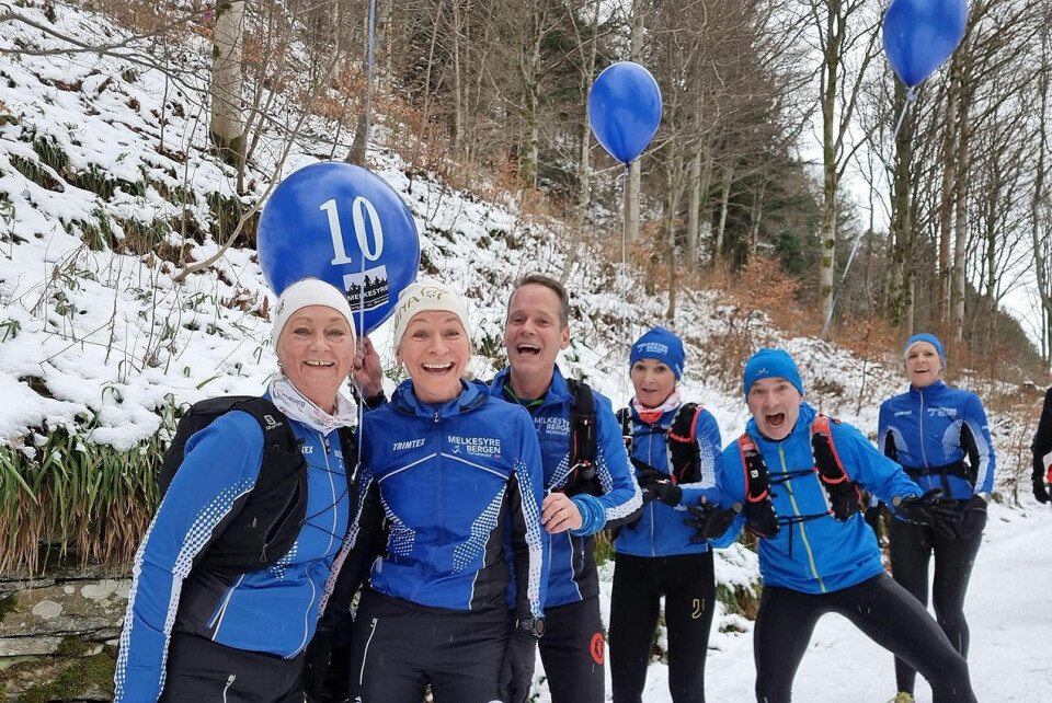 Pause mellom intervalldragene: Cathrine Haugstvedt, Cecilie Ely Randsborg, Jan-Tore Gjervik, Eva Quivey, Bjarne Ludvigsen, Inger Braathen Hansen og Knut Oen. (Foto: Patricia Viviana Alme Flataker) Pause mellom intervalldragene: Cathrine Haugstvedt, Cecilie Ely Randsborg, Jan-Tore Gjervik, Eva Quivey, Bjarne Ludvigsen, Inger Braathen Hansen og Knut Oen. (Foto: Patricia Viviana Alme Flataker)
