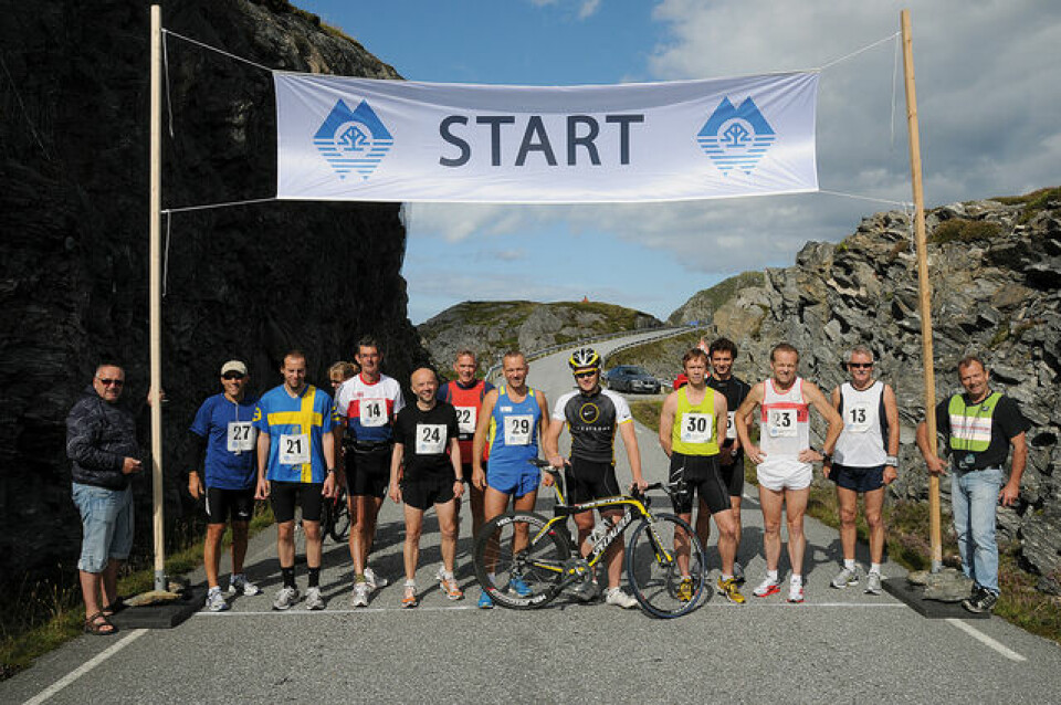 Christoffer til Team AKTIV mot kreft