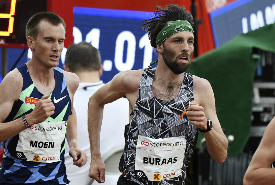 På Bislett torsdag ettermiddag fikk vi et gledelig gjensyn med Sindre og Sondre løpende hakk i hæl på hverandre. (Foto: Bjørn Johannessen) På Bislett torsdag ettermiddag fikk vi et gledelig gjensyn med Sindre og Sondre løpende hakk i hæl på hverandre. (Foto: Bjørn Johannessen)