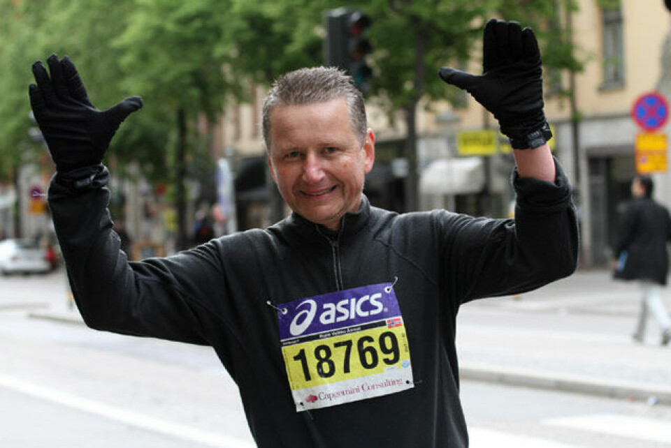 Minner fra maratonfesten Rune Åsmot under Asics Stockholm maraton 2011