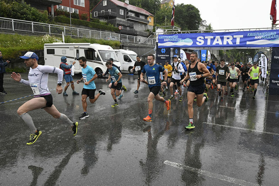 13-åring imponerte i havmaraton med suksess Havmaraton-start-halv.jpg