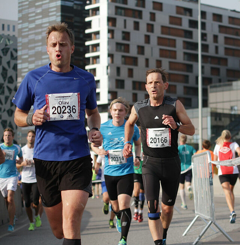 Oslo Maraton: Trippel Tjalve på 10 km Tid_43.41_Olav_Einar_Rike_ Rolf_Bakken_42.27_IMG_4578.jpg