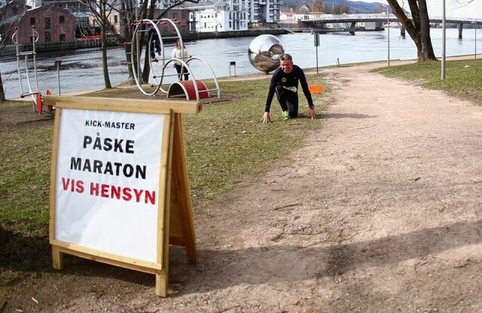 Påskemaraton i Drammen med perfekt vær og deltagerrekord Paaskemaraton2015-Jostein-Lundgaard.jpg