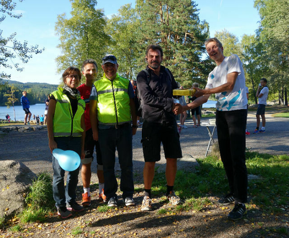Sognsvann Rundt Medsols for 400. gang Gave_fra_Gerard_DSC00782.jpg