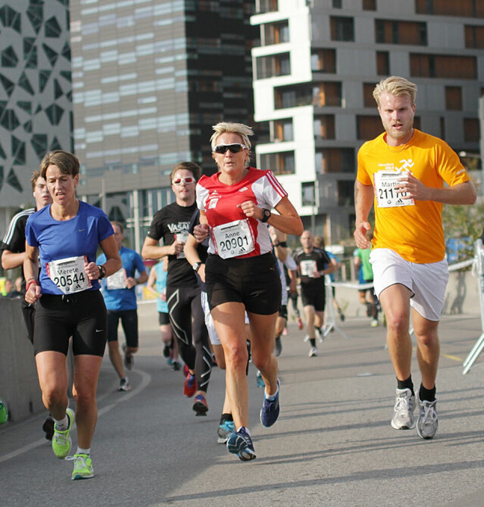 Oslo Maraton: Trippel Tjalve på 10 km Tid_45.23_Merete_Odegaard_46.45_Anne Myhr_40.25_Martin_Albertsson__IMG_4606.jpg
