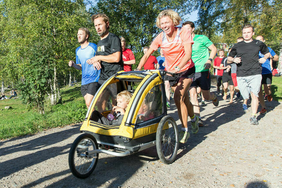 Sognsvann Rundt Medsols for 400. gang Meike_med_vogn_MG_0295.jpg
